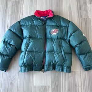 Vintage Pro Player Minnesota Wild Down Puffer Jacket